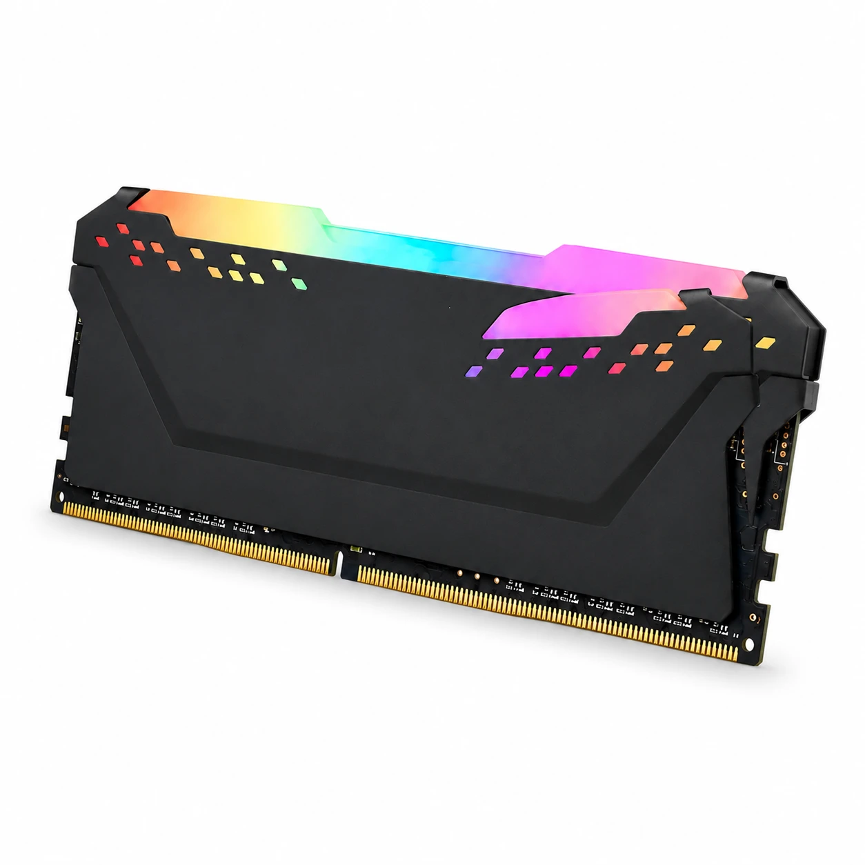 RGB DDR4 kit, three-quarter angled view