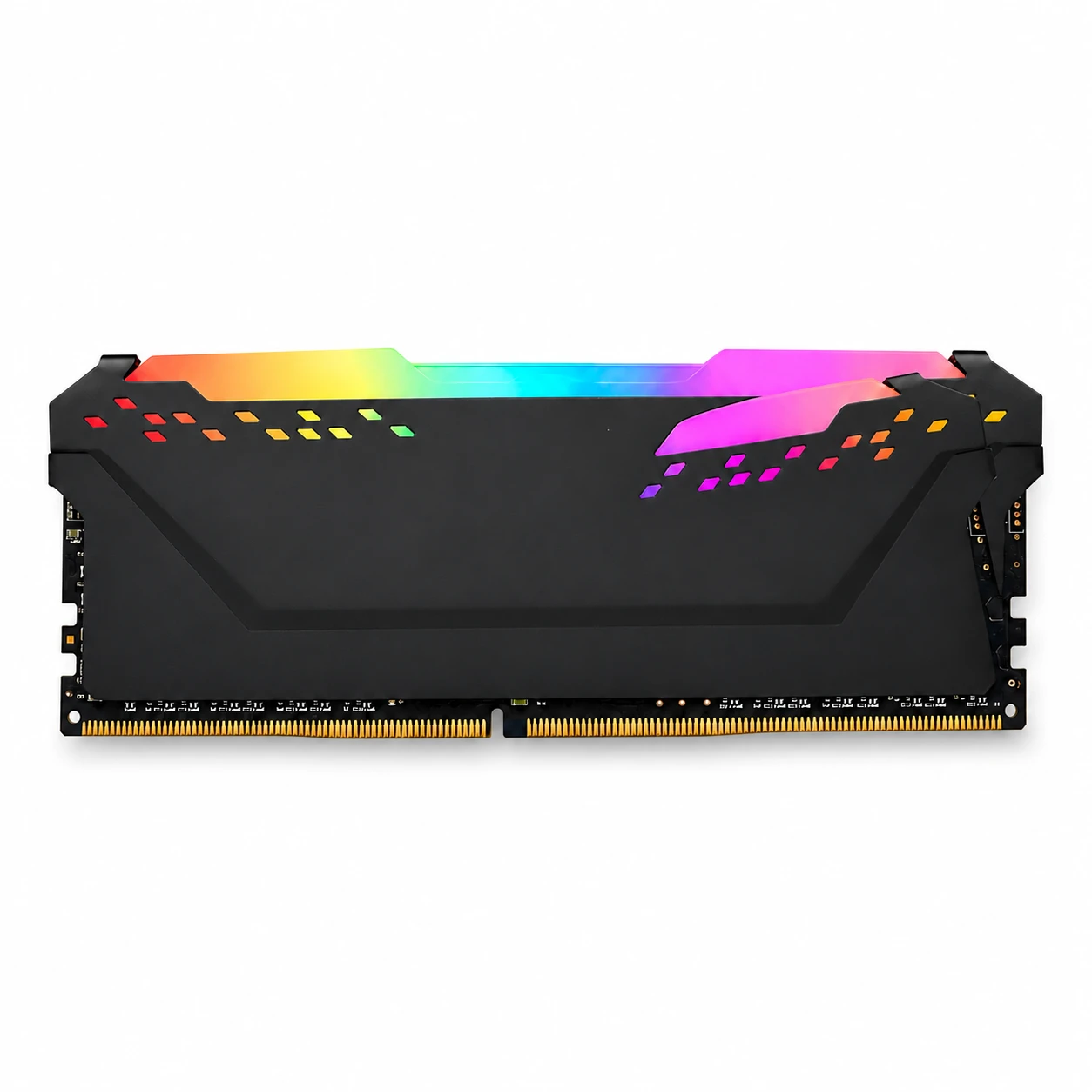 RGB DDR4 modules, top-down view