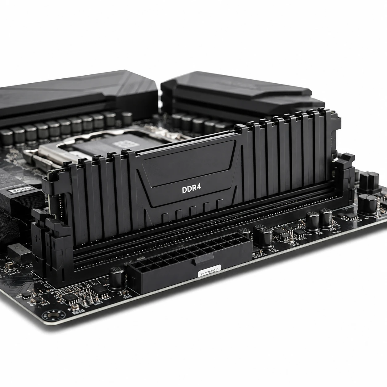 DDR4 module installed in a DIMM slot on a motherboard