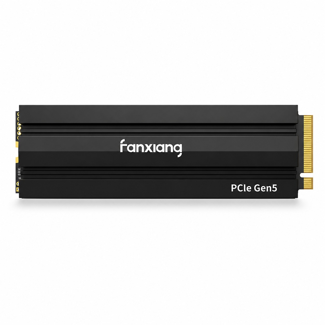 PCIe Gen5 NVMe M.2 SSD with machined aluminium heatsink