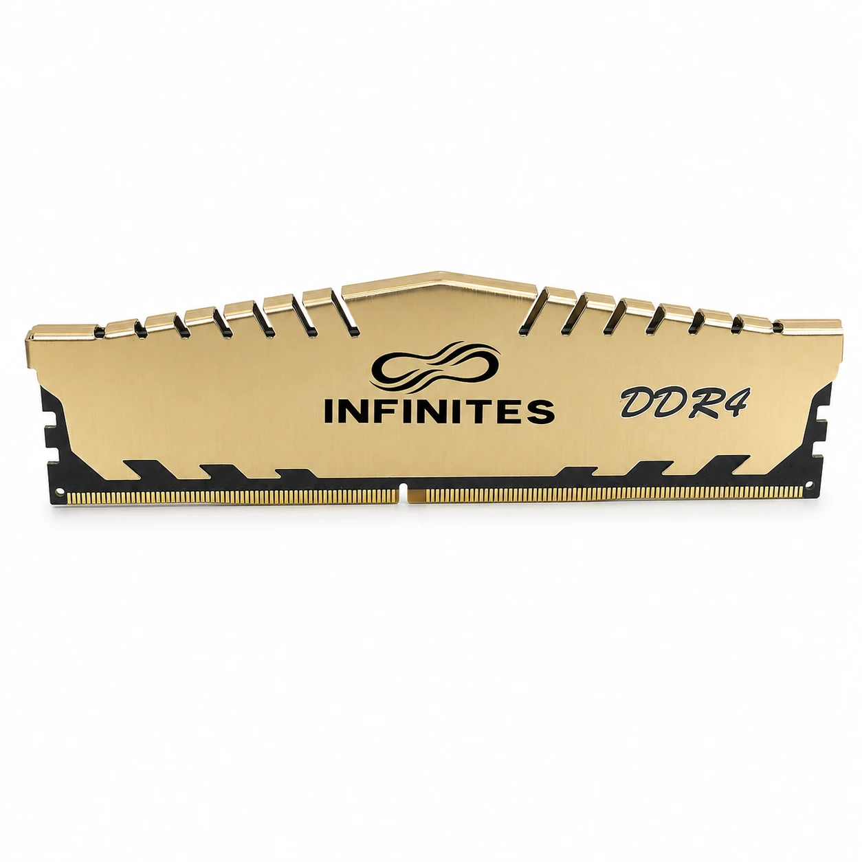DDR4 memory module with gold heat spreader