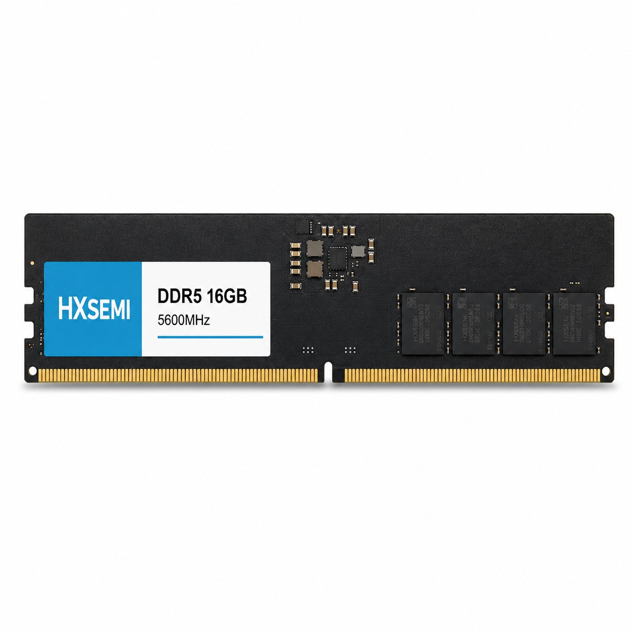 Plain black DDR5 memory module